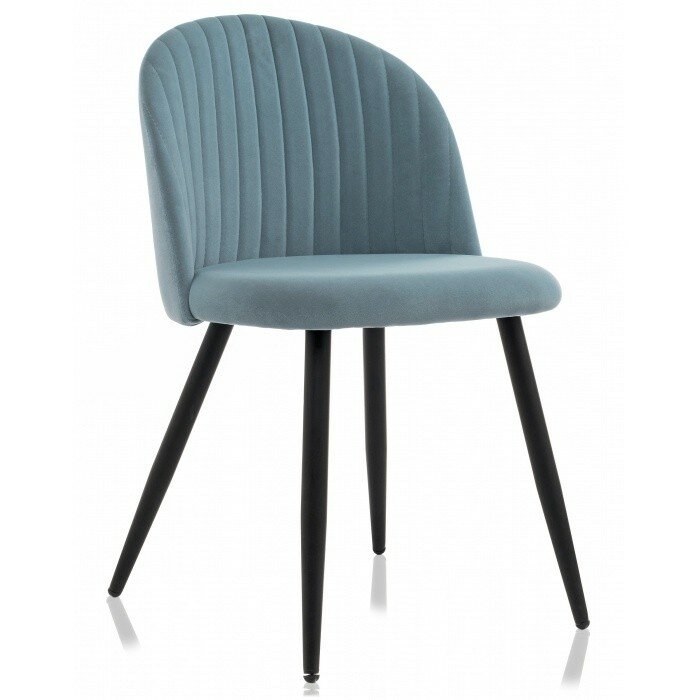 Стул на металлокаркасе Gabi 1 light blue / black Стул на металлокаркасе Gabi 1 light blue / black