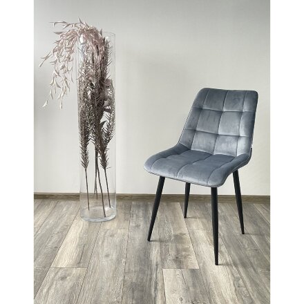 Стул CHIC BLUVEL-06 BLUE / черный каркас М-City 
