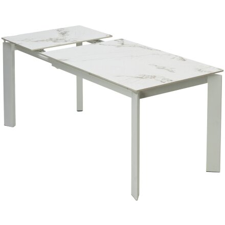 Стол CORNER 120 GLOSS GOLDEN JADE SOLID CERAMIC / WHITE, ®DISAUR 