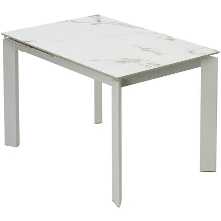Стол CORNER 120 GLOSS GOLDEN JADE SOLID CERAMIC / WHITE, ®DISAUR 