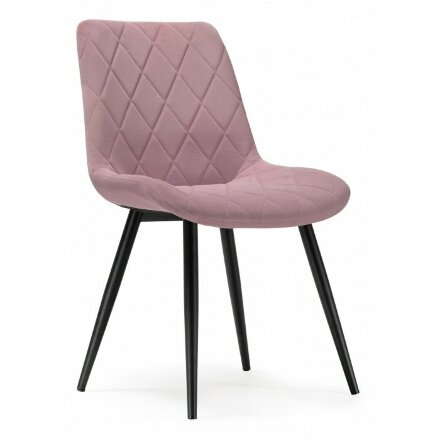 Стул на металлокаркасе Fox black / light purple 