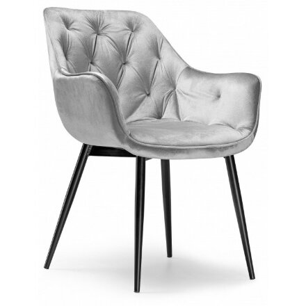 Стул на металлокаркасе Remo light gray 