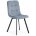 Стул на металлокаркасе Bruk light blue / black 