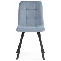 Стул на металлокаркасе Bruk light blue / black
