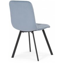 Стул на металлокаркасе Bruk light blue / black