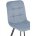 Стул на металлокаркасе Bruk light blue / black 