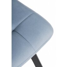Стул на металлокаркасе Bruk light blue / black