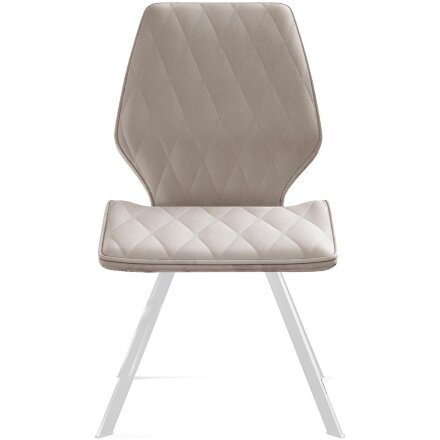 Стул DikLine 242M B03 BEIGE/ ножки белые 