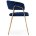 Стул на металлокаркасе Kamelia 1 dark blue / gold 