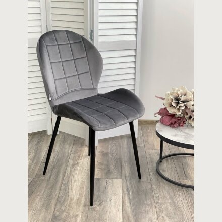 Стул FLOWER BLUVEL-14 GREY, велюр М-City 